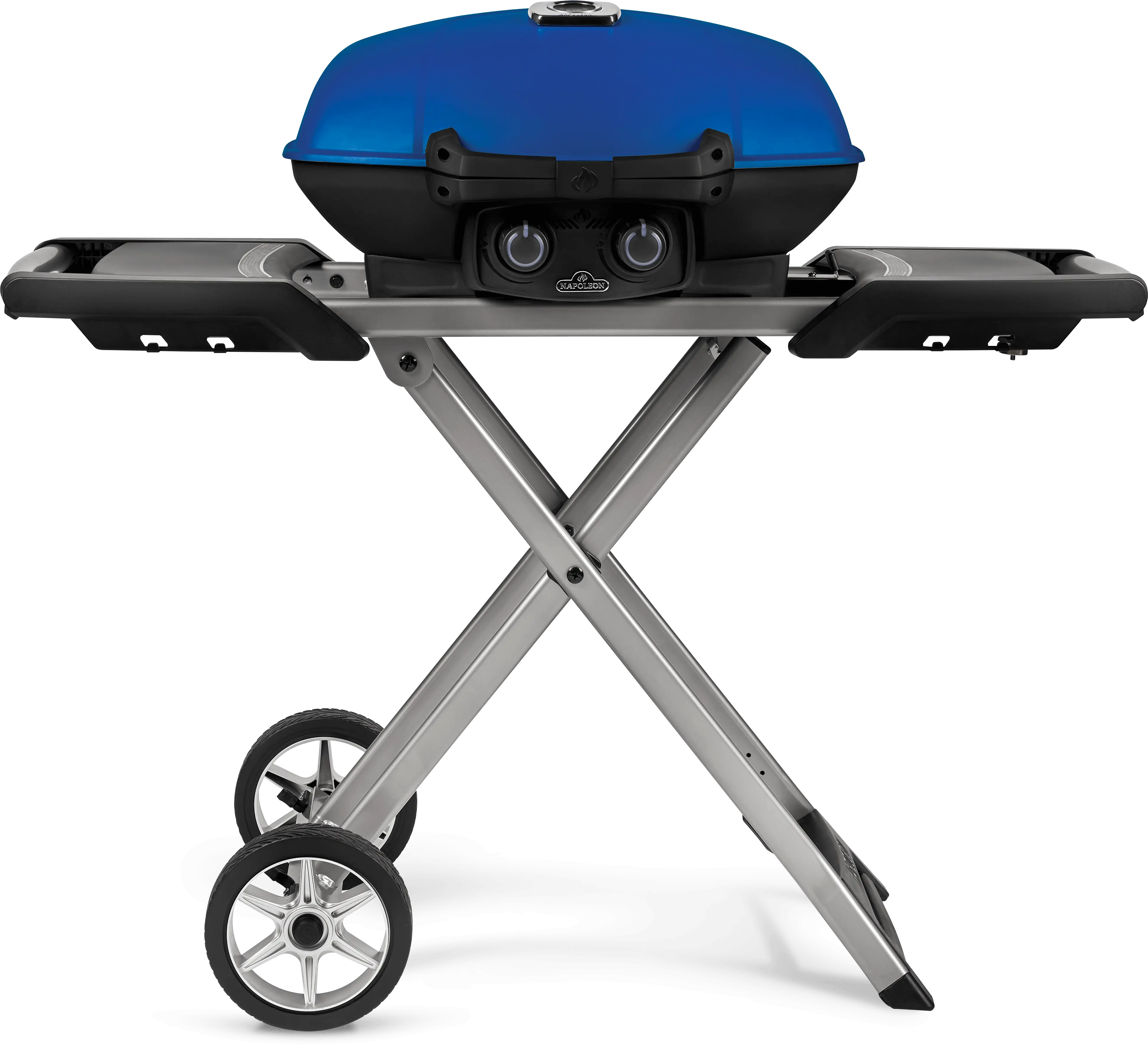 Napoleon TravelQ 285X (Blue) Portable Propane Gas Grill with Scissor Cart - TQ285X-BL-1 Napoleon