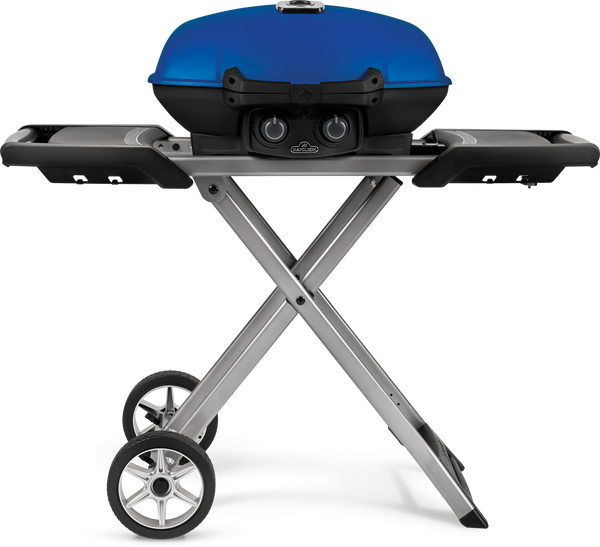 Napoleon TravelQ 285X (Blue) Portable Propane Gas Grill with Scissor Cart - TQ285X-BL-1 Napoleon