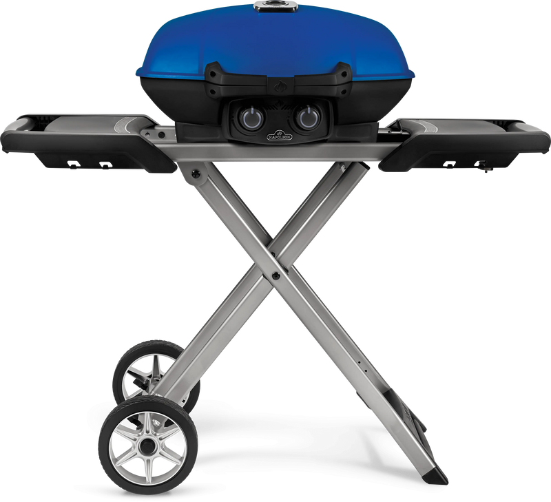 Napoleon TravelQ 285X (Blue) Portable Propane Gas Grill with Scissor Cart - TQ285X-BL-1 Napoleon