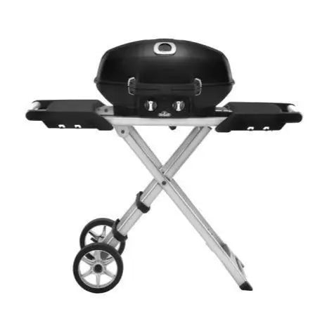 Napoleon TravelQ PRO 285X Portable Propane Gas Grill (Black) with Scissor Cart - PRO285X-BK Napoleon