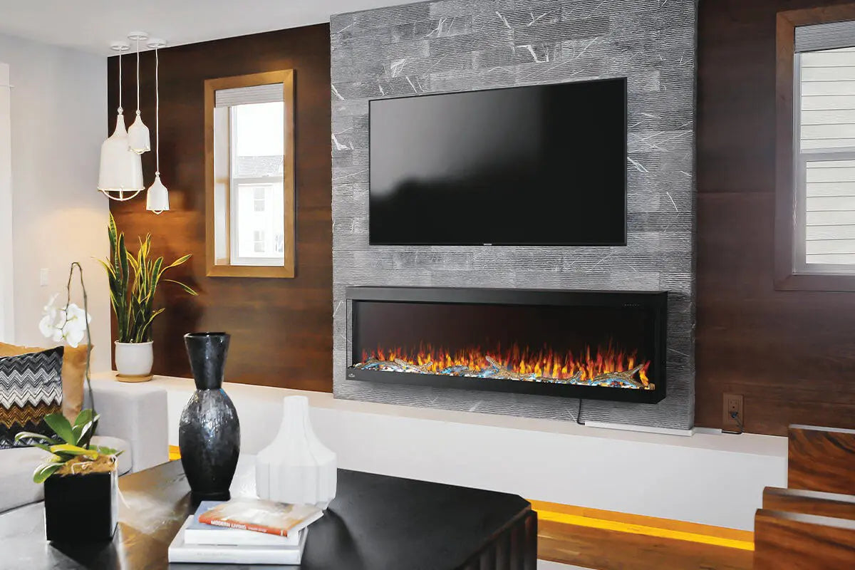 Napoleon Trivista Pictura 60-inch 3-Sided Wall Mount Electric Fireplace Napoleon