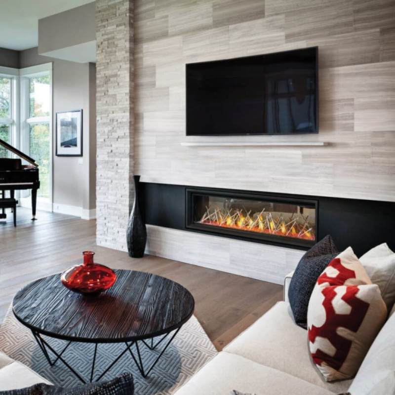 Napoleon Vector 62" See Thru Linear Direct Vent Gas Fireplace | LV62N2 Napoleon