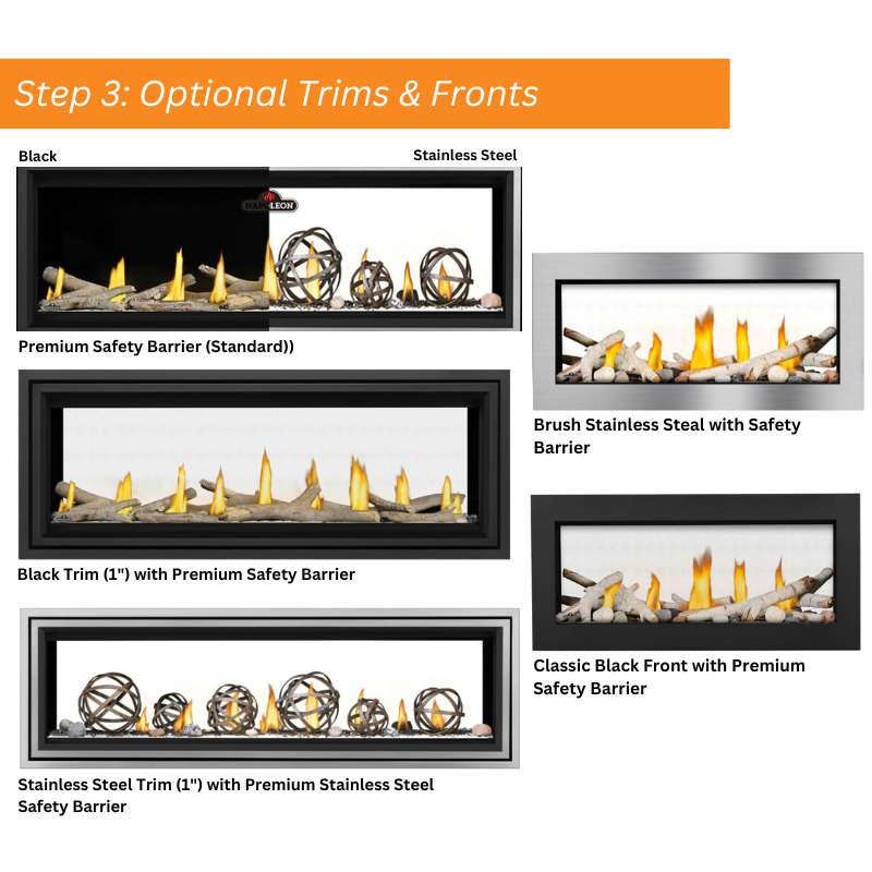 Napoleon Vector 62" See Thru Linear Direct Vent Gas Fireplace | LV62N2 Napoleon
