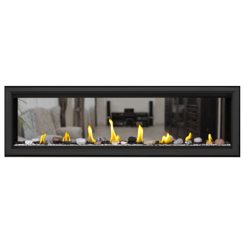 Napoleon Vector 62" See Thru Linear Direct Vent Gas Fireplace | LV62N2 Napoleon