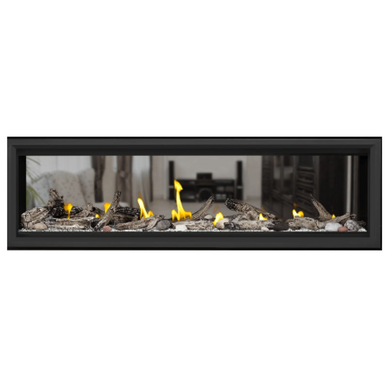 Napoleon Vector 62" See Thru Linear Direct Vent Gas Fireplace | LV62N2 Napoleon