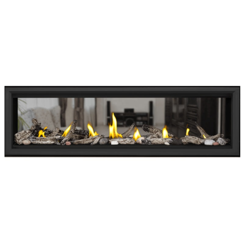 Napoleon Vector 62" See Thru Linear Direct Vent Gas Fireplace | LV62N2 Napoleon
