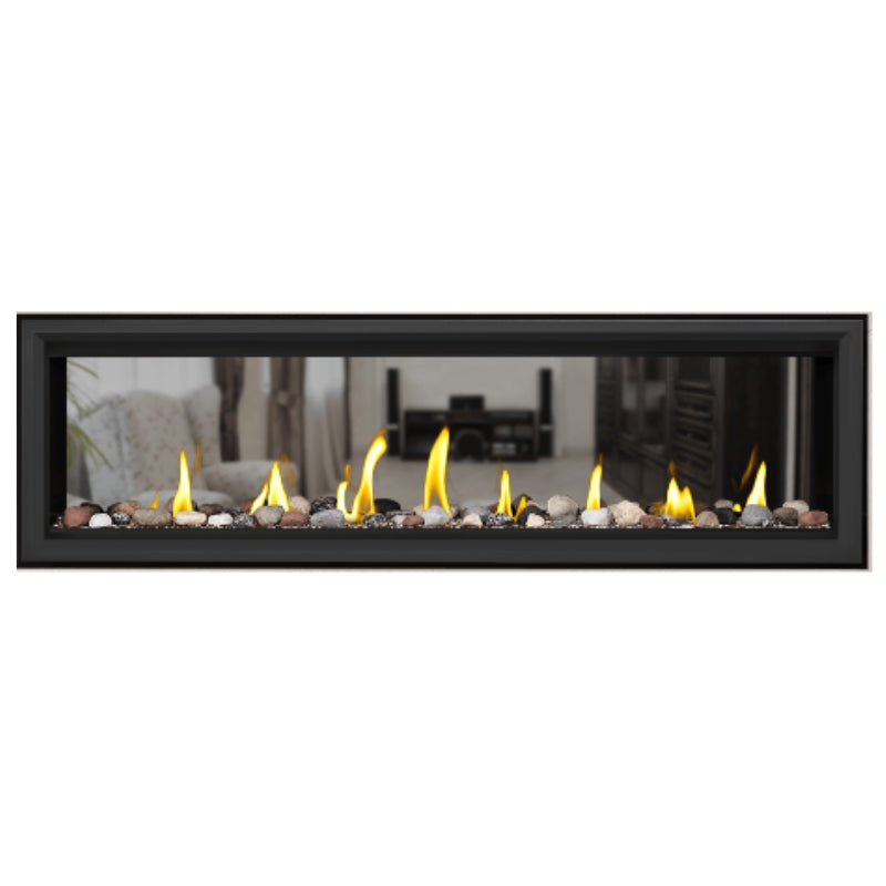 Napoleon Vector 62" See Thru Linear Direct Vent Gas Fireplace | LV62N2 Napoleon