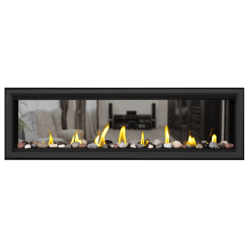 Napoleon Vector 62" See Thru Linear Direct Vent Gas Fireplace | LV62N2 Napoleon