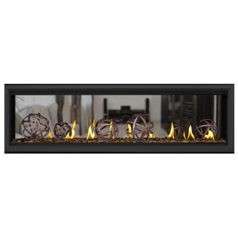 Napoleon Vector 62" See Thru Linear Direct Vent Gas Fireplace | LV62N2 Napoleon