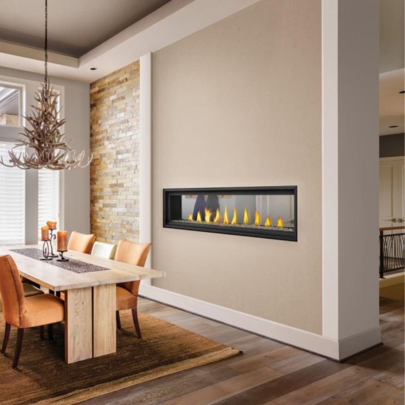 Napoleon Vector 74" See Thru Linear Direct Vent Gas Fireplace | LV74N2 Napoleon