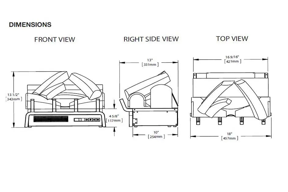 Napoleon Woodland 18'' Electric Fireplace Log Insert Napoleon