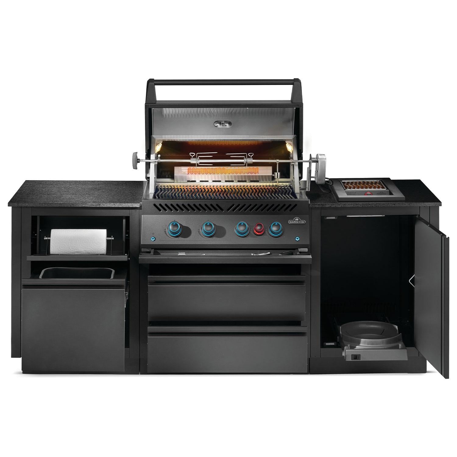 Napoleon OASIS 301 Outdoor Kitchen Island w/ Side Burner & 700 Series 32-inch Grill Head - ODK301-BIG32