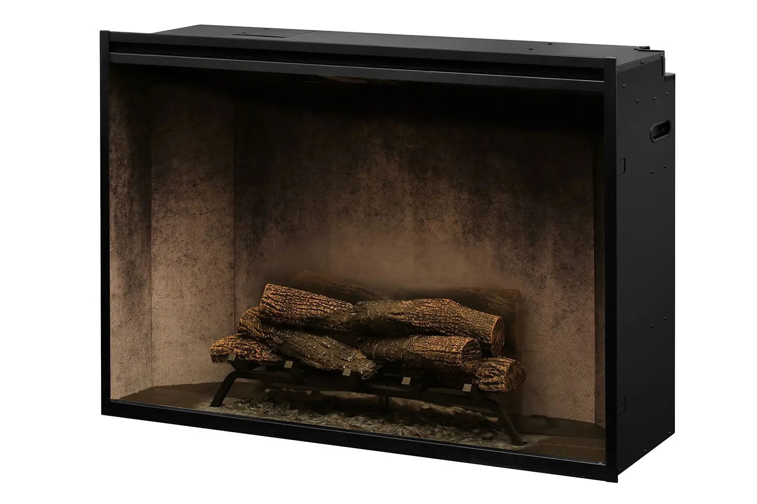 New Dimplex Revillusion 42 inch Built-In Electric Firebox w/ Glass and Plug Kit | Weathered Concrete Dimplex