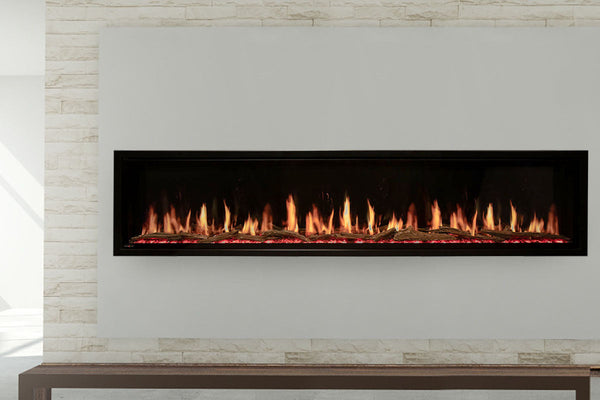 Modern Flames Orion Slim 100" Heliovision Virtual Recessed / Wall Mount Electric Fireplace - Agent BBQ