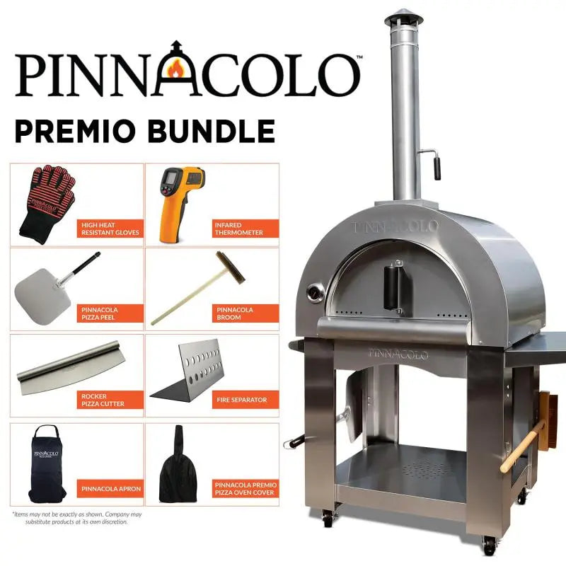 Pinnacolo Premio Wood Fired Outdoor Pizza Oven with Accessories - PPO-1-02 Pinnacolo