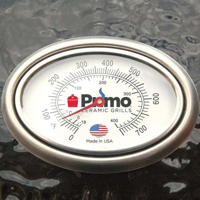 Primo All-In-One Oval XL 400 Ceramic Kamado Grill With Cradle, Side Shelves, And Stainless Steel Grates - PGCXLC - Agent BBQ