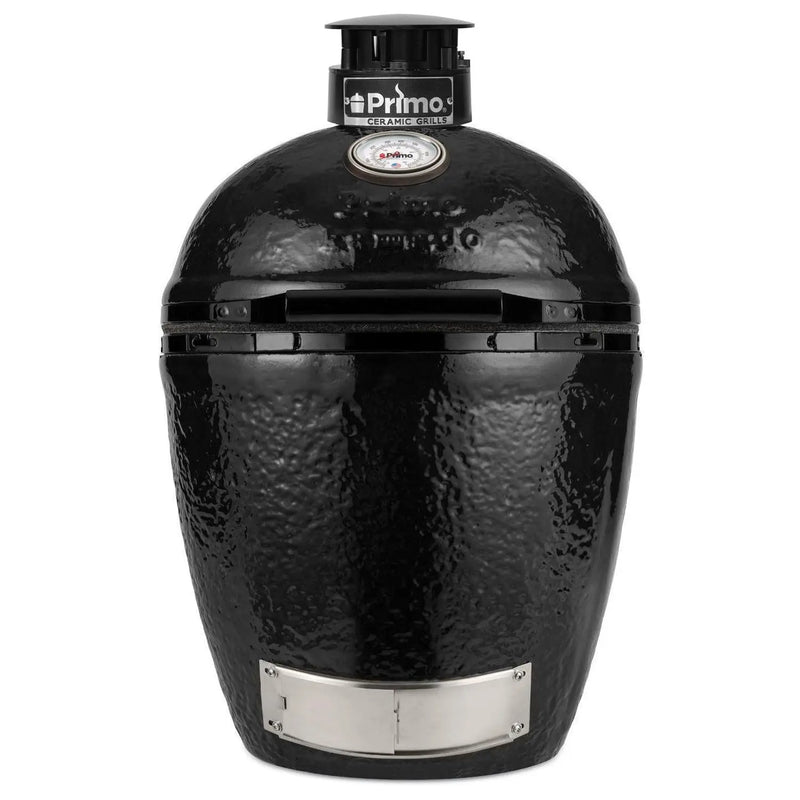 Primo All-In-One Round Ceramic Kamado Grill With Cradle & Side Shelves - PGCRC - Agent BBQ