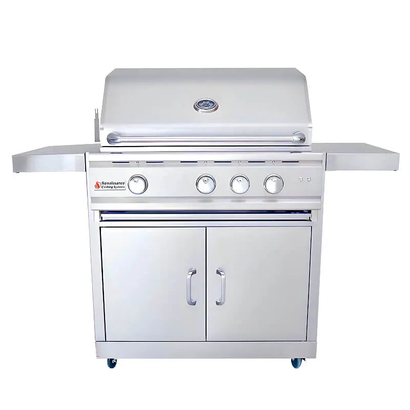 RCS Cutlass Pro 30 Inch 3 Burner Freestanding Gas Grill Renaissance Cooking Systems