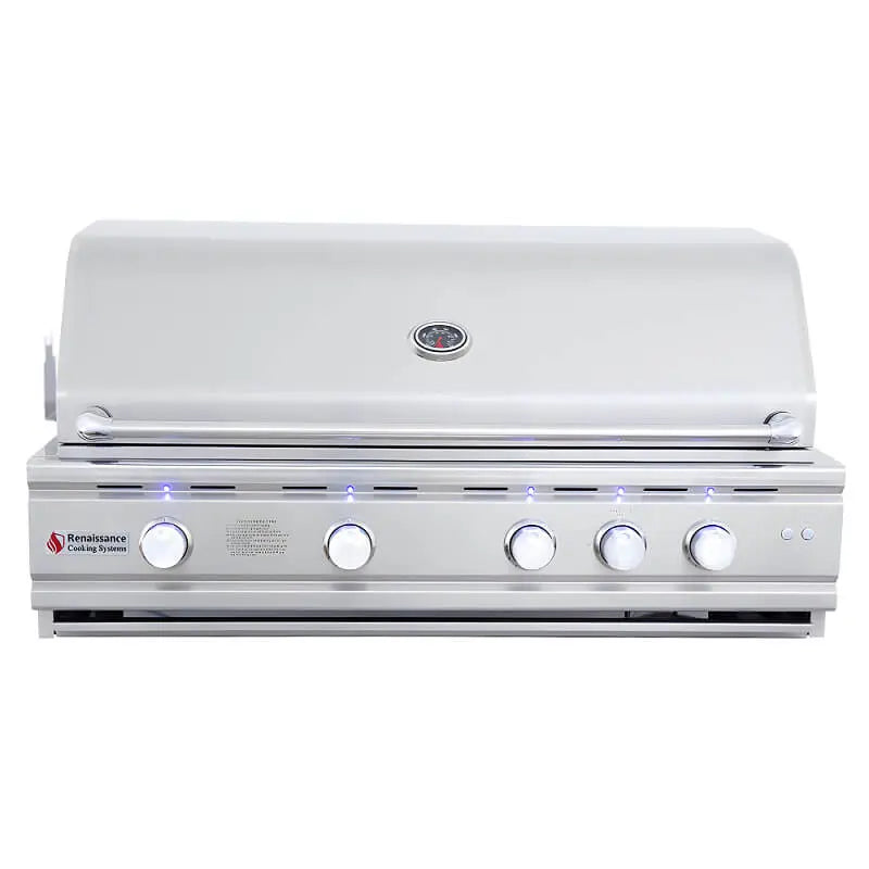 RCS Cutlass Pro 42 Inch 4 Burner Built-In Gas Grill with Flame Tamers Renaissance Cooking Systems