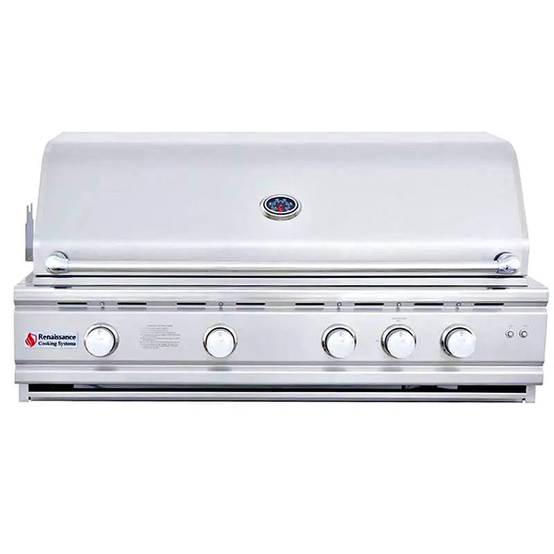 RCS Cutlass Pro 42 Inch 4 Burner Built-In Gas Grill with Flame Tamers Renaissance Cooking Systems