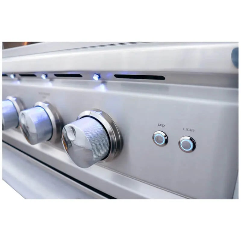 RCS Cutlass Pro 42 Inch 4 Burner Freestanding Gas Grill with Flame Tamers Renaissance Cooking Systems