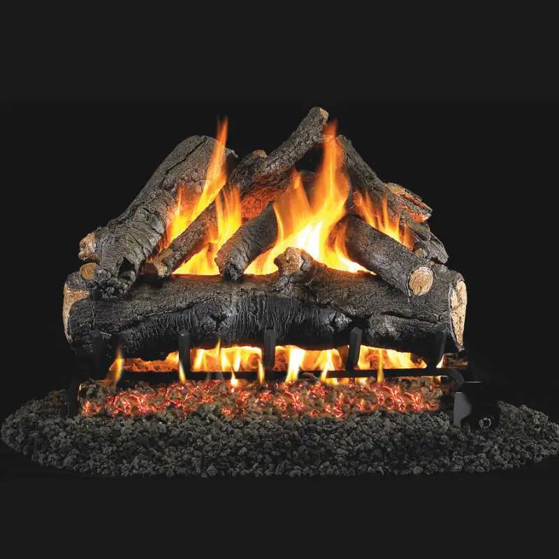 RH Peterson Real Fyre American Oak Designer Vented Gas Log Set Real Fyre