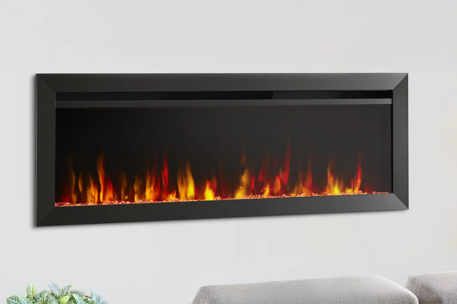 SimpliFire Allusion Slim 40'' Wall Mount / Recessed Electric Fireplace SimpliFire
