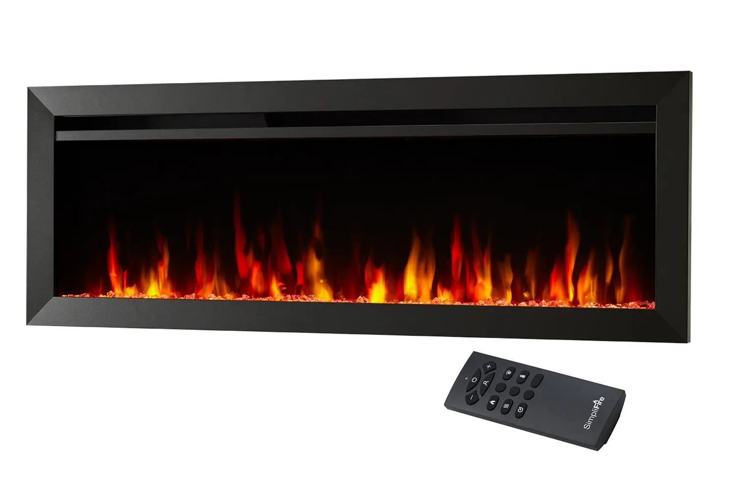 SimpliFire Allusion Slim 40'' Wall Mount / Recessed Electric Fireplace SimpliFire