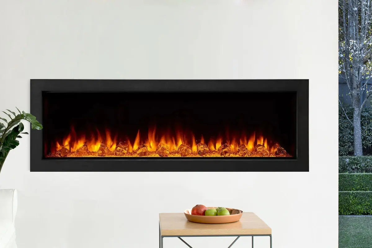 SimpliFire Forum 43'' Outdoor Recessed Built-in Electric Fireplace SimpliFire