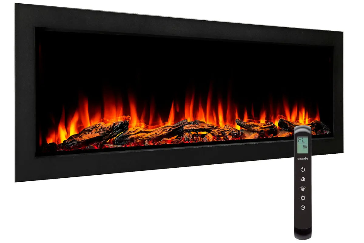 SimpliFire Forum 55'' Outdoor Recessed Built-in Electric Fireplace SimpliFire