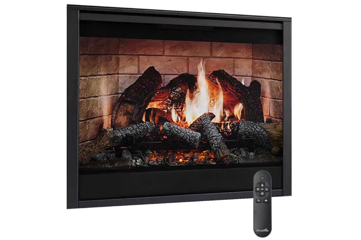 SimpliFire Inception 36'' Traditional Smart Electric Fireplace | Folio Front SimpliFire