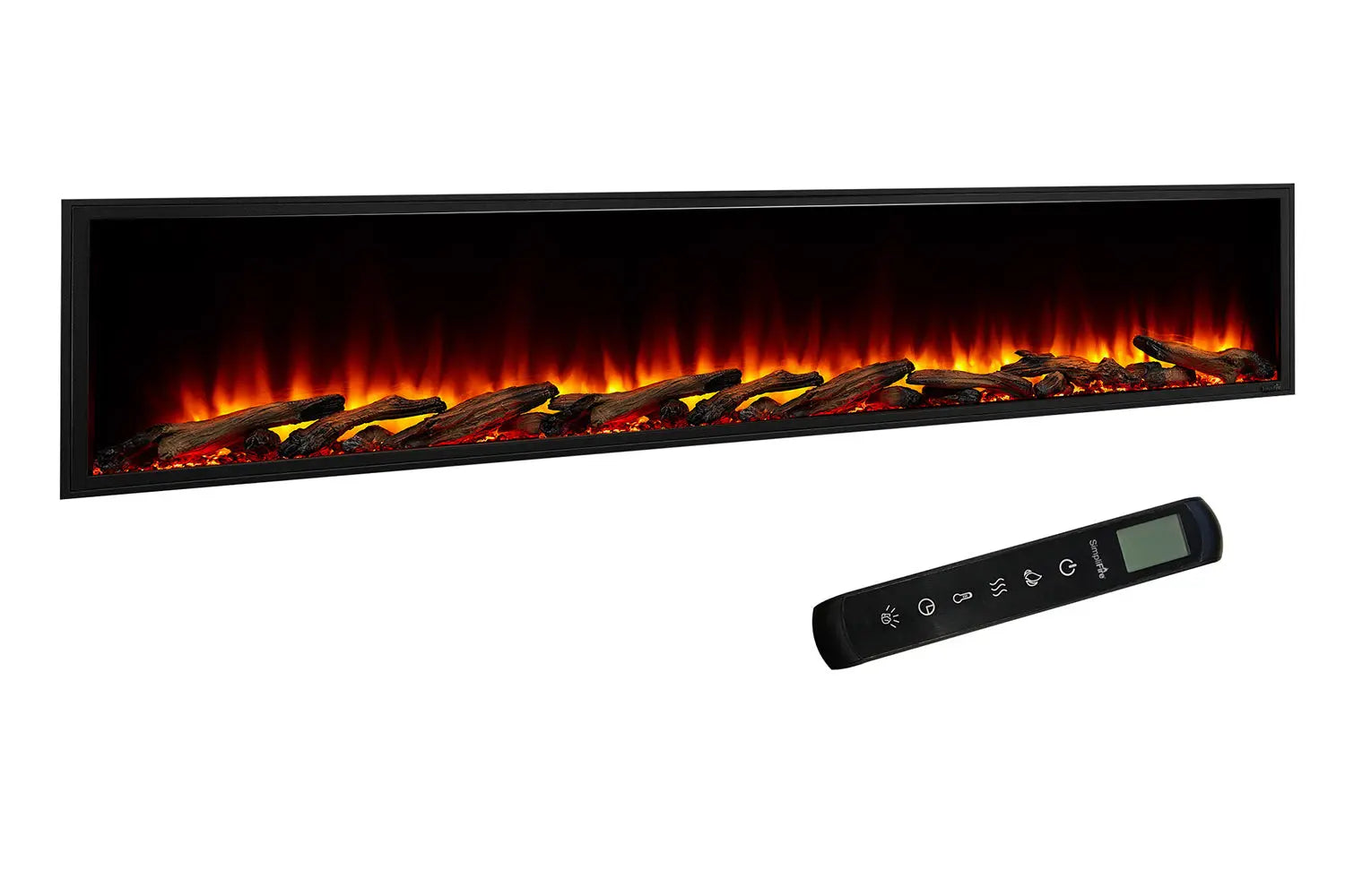 SimpliFire Scion 78'' Built-In Linear Electric Fireplace SimpliFire