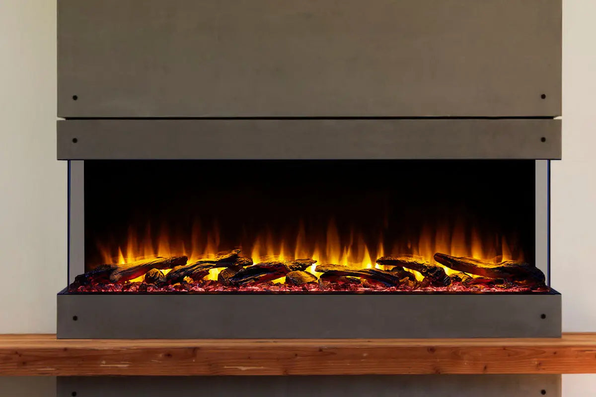 SimpliFire Scion Trinity 55" Multi-Side View Built In Electric Fireplace SimpliFire