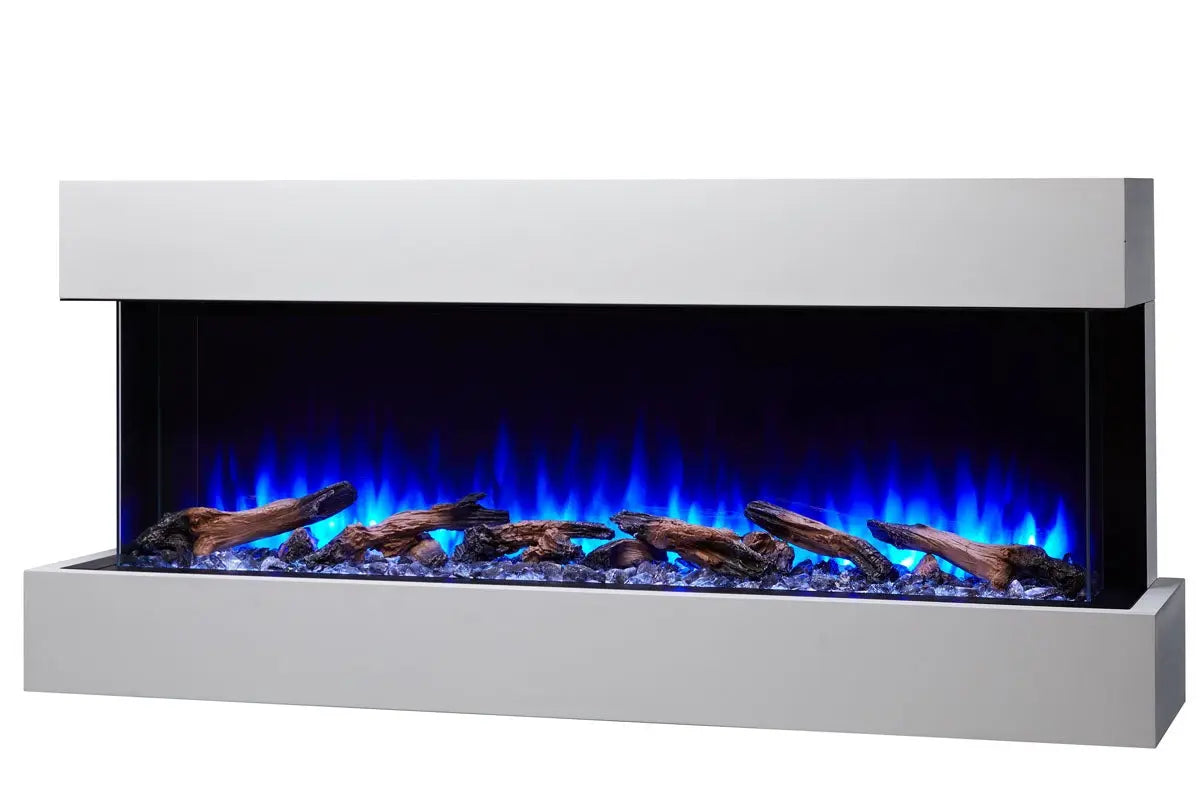 SimpliFire Scion Trinity 62" Electric Fireplace Wall Mount Mantel Package SimpliFire