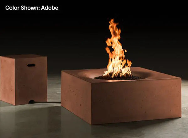 Slick Rock Concrete - Horizon Series 36-Inch Square Fire Table KHF36 Slick Rock Concrete