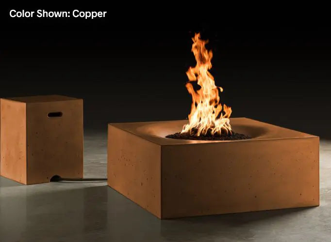 Slick Rock Concrete - Horizon Series 36-Inch Square Fire Table KHF36 Slick Rock Concrete