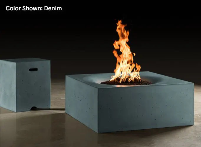 Slick Rock Concrete - Horizon Series 36-Inch Square Fire Table KHF36 Slick Rock Concrete