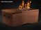 Slick Rock Concrete - Oasis Series 48-Inch Rectangle Fire Table KOF48 Slick Rock Concrete