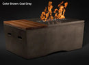Slick Rock Concrete - Oasis Series 48-Inch Rectangle Fire Table KOF48 Slick Rock Concrete