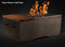 Slick Rock Concrete - Oasis Series 48-Inch Rectangle Fire Table KOF48 Slick Rock Concrete