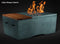 Slick Rock Concrete - Oasis Series 48-Inch Rectangle Fire Table KOF48 Slick Rock Concrete