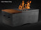 Slick Rock Concrete - Oasis Series 48-Inch Rectangle Fire Table KOF48 Slick Rock Concrete