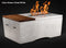 Slick Rock Concrete - Oasis Series 48-Inch Rectangle Fire Table KOF48 Slick Rock Concrete