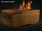 Slick Rock Concrete - Oasis Series 48-Inch Rectangle Fire Table KOF48 Slick Rock Concrete