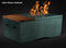 Slick Rock Concrete - Oasis Series 48-Inch Rectangle Fire Table KOF48 Slick Rock Concrete