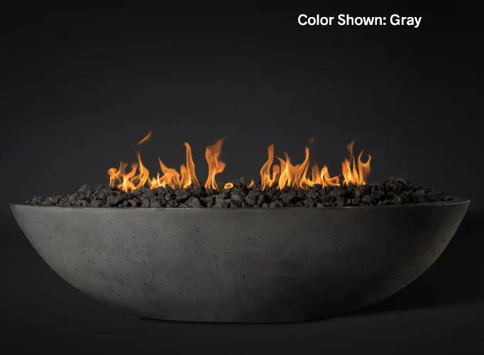Slick Rock Concrete - Oasis Series 60-Inch Oval Fire Bowl KOF60 Slick Rock Concrete
