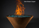 Slick Rock Concrete - RidgeLine Series Conical Fire Bowl - Match Lit Slick Rock Concrete