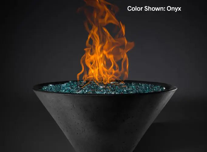 Slick Rock Concrete - RidgeLine Series Conical Fire Bowl - Match Lit Slick Rock Concrete