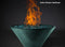 Slick Rock Concrete - RidgeLine Series Conical Fire Bowl - Match Lit Slick Rock Concrete