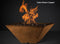 Slick Rock Concrete - RidgeLine Series Square Fire Bowl - Match Lit Slick Rock Concrete